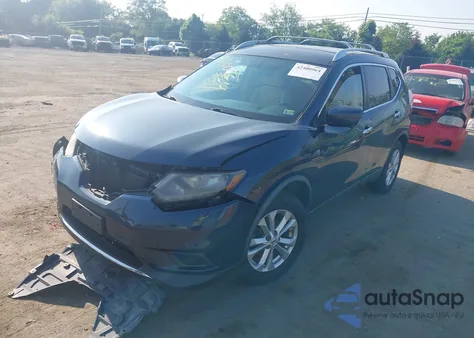 2016 Nissan Rogue S/Sl/Sv z USA, uszkodzony, nr VIN KNMAT2MV0GP608597